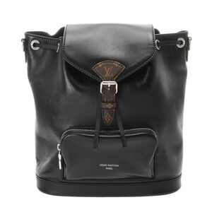 Louis Vuitton Monogram Montsouris Vibe Black Lamb Leather Backpack
